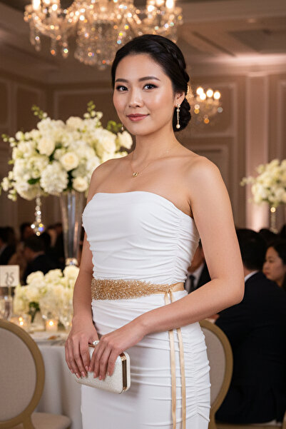 Hayalperest boncuk Crystal Beaded Custom Design Wedding Dress and Evening Dress Belt - Elegant Waist Accessory