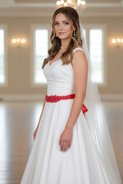 Hayalperest boncuk Crystal Beaded Wedding Dress and Evening Dress Belt – Elegant Handmade Waist Accessory