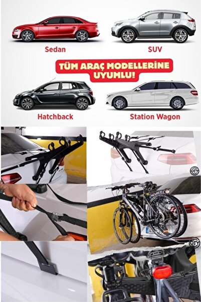 hıghfastcar 2 Bisiklet Taşıma Aparatı Yeni Nesil PRO Tüm Araçlara Uyumlu (Suv...