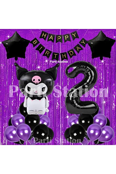 Parti Station Kuromi Concept 2Nd Birthday Balloon Set