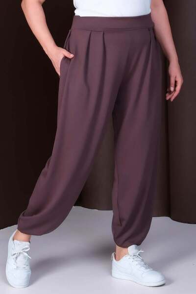 tarzımsüper Women's Plus Size Elastic Waist Baggy Pants – Premium Fabric