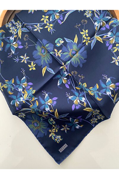 Belli Seed Pattern Twill Silk Scarf
