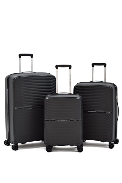 United Colors of Benetton Kırılmaz 3'lü Valiz Seti – Ultra Hafif, TSA Kilit, ...