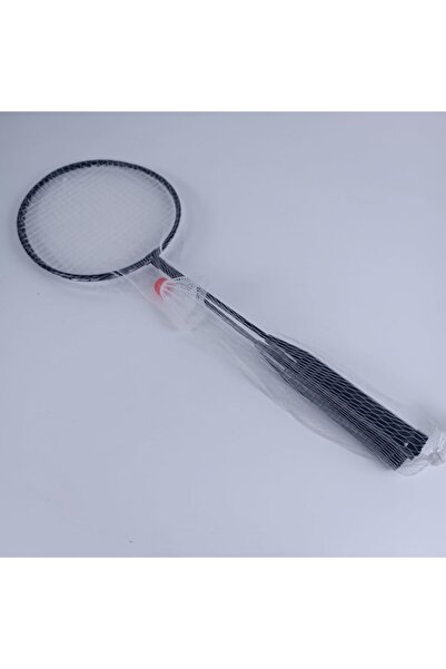 dalimag Set of 2 Metal Badminton Rackets and Shuttlecock, Black,