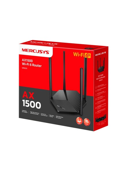 Genel Markalar TP-LINK MERCUSYS MR60X AX1500 2.4/5GHZ DUAL BAND WIFI 6 ROUTER