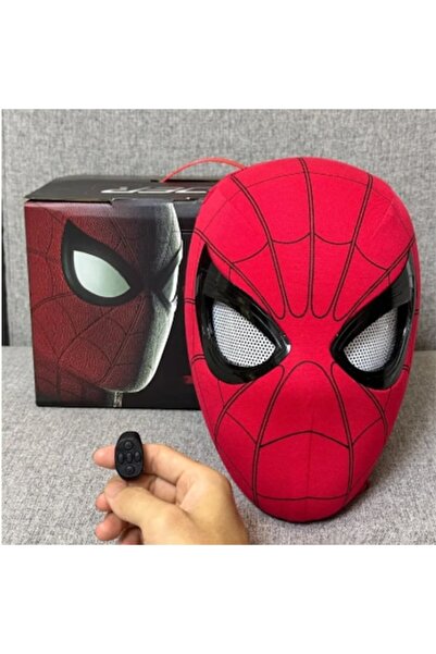 Marvel Spider-Man Spider-Man Cosplay Mask (Marvel Legends Avengers) - Moving Eyes, Ring Remote, Rechargeable