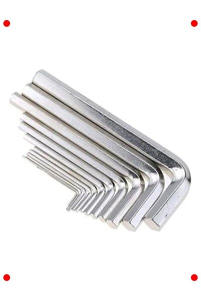 markentegra مجموعة مفاتيح ألن فولاذية طويلة الأمد مكونة من 9 قطع