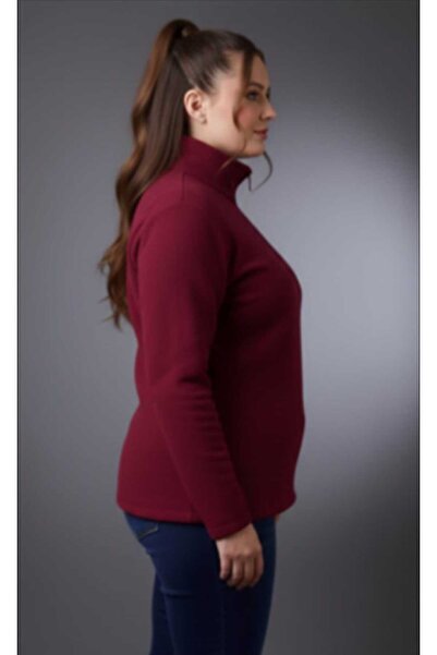 Symirna Polar Fabric Half-Zip Women's Sweatshirt