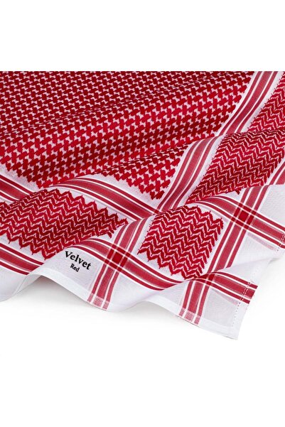 Velvet Men's red and white shemagh