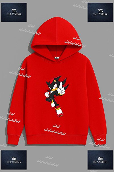 SS SİNSER Hanorac unisex cu imprimeu "SONIC BLACK SIGN POINTER"