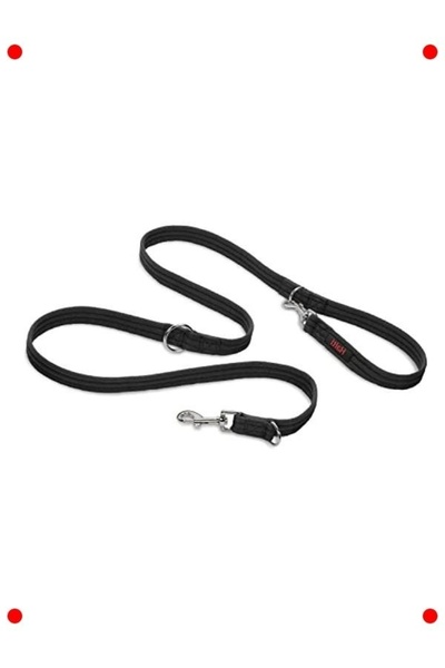 markentegra طوق تدريب الكلاب ذو الطرفين المزدوجين مضاد للسحب، أسود، 2 متر