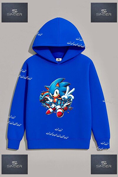 SS SİNSER Hanorac unisex cu imprimeu „SONIC GAME CONSOLE”