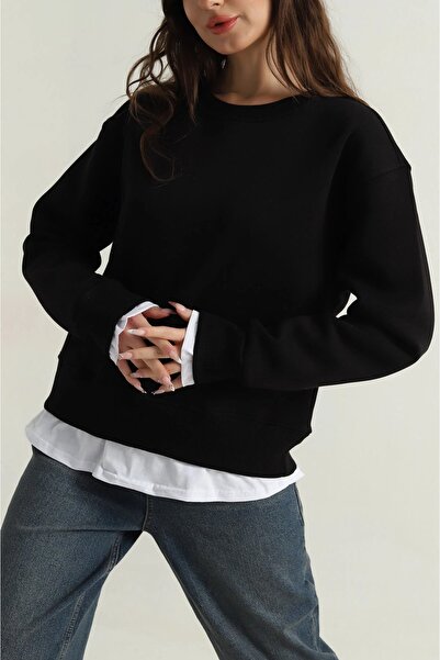 İKLİM LİFE Φούστα με λαιμόκοψη συνδυασμός υφασμάτων 3 ιμάντες