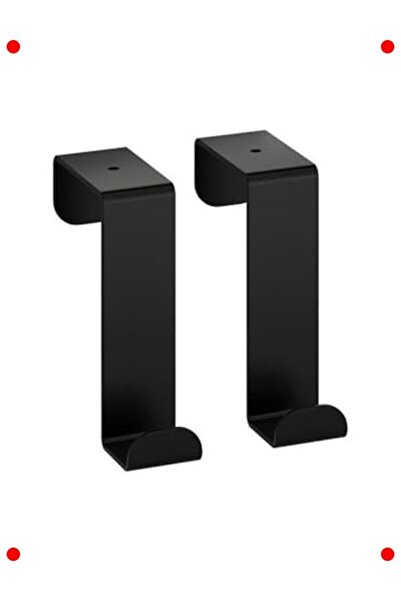 markentegra حزام خلفي للباب من المعدن الأسود - 2 قطعة