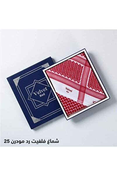 Velvet Men's red and white shemagh