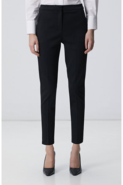Network Siyah Kemeri Lastik Detaylı Pantolon