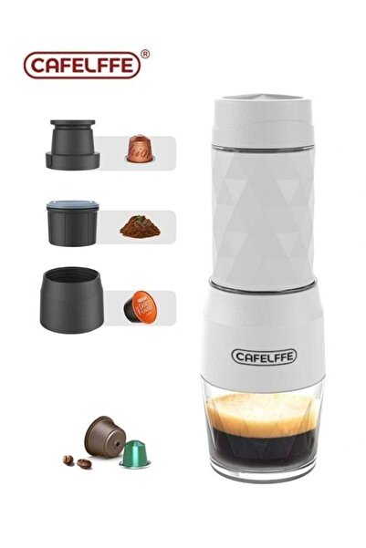 Cafelffe Portable 3-in-1 Manual Espresso Machine (Black)