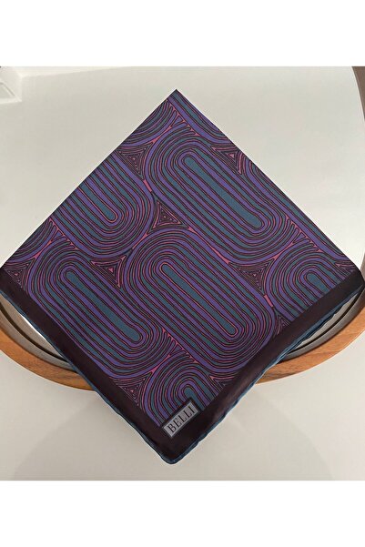 Belli Rhythm Pattern Twill Silk Scarf