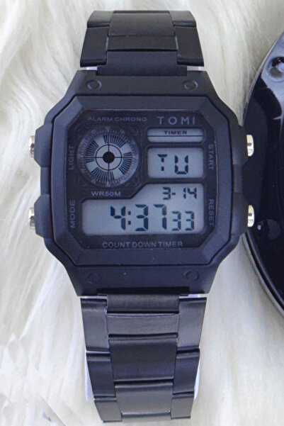 Tomi Digital Sport Watch - Military Style - Chronograph & Countdown Timer - Water Resistant 50M