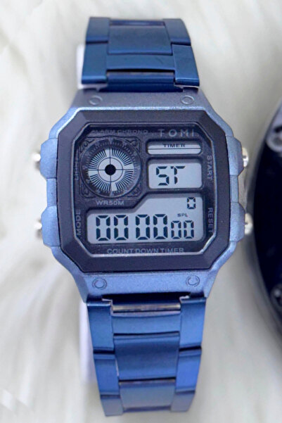 Tomi Digital Sport Watch - Military Style - Chronograph & Countdown Timer - Water Resistant 50M