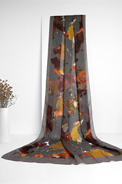 Sekine İpek DİJİTAL BAMBU KRAŞ ŞAL ÇİÇEK1