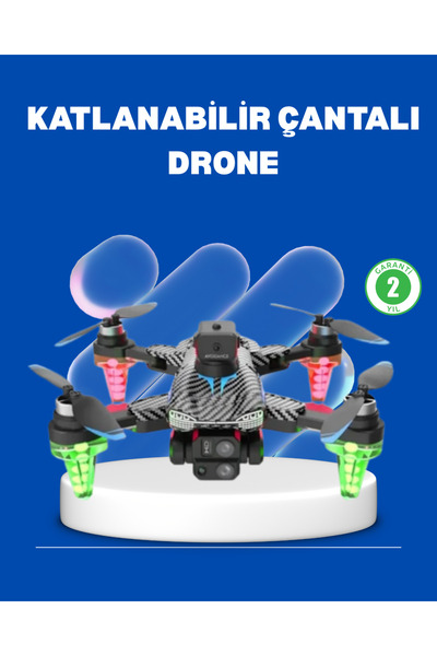 Genel Markalar 1080P Full Hd Katlanabilir Drone Uzun Uçuş Süreli Hafif Tasarım