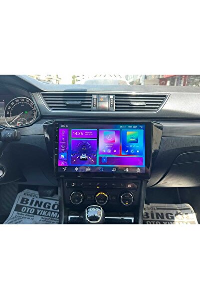 navicars CADENCE SKODA SUPER B 2015-18 Android Multimedya CARPLAY ÖN/ARKA KAM...