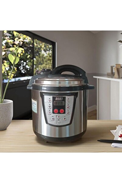 Tradeo Electric Pressure Cooker 6L 1000W, 10-in-1 Multi-Function Stainless Steel Cooker with LED Control