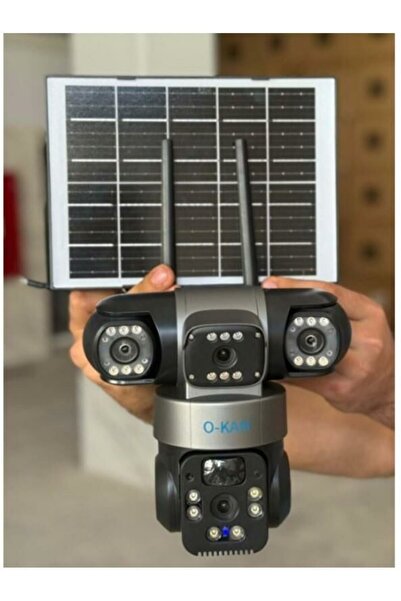O-KAM 6060 4G SİM KARTLI 6MP PTZ 3 LENS SOLAR IP KAMERA