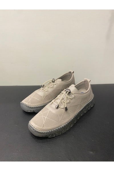 Özay Γυναικεία παπούτσια casual από γνήσιο δέρμα με σόλα από καουτσούκ και ρυ...