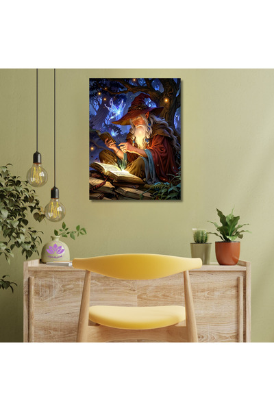 LİLYHOBBYLAND Sayılarla Boyama Seti Yüzüklerin Efendisi 50x65 cm Büyücü, Kadi...