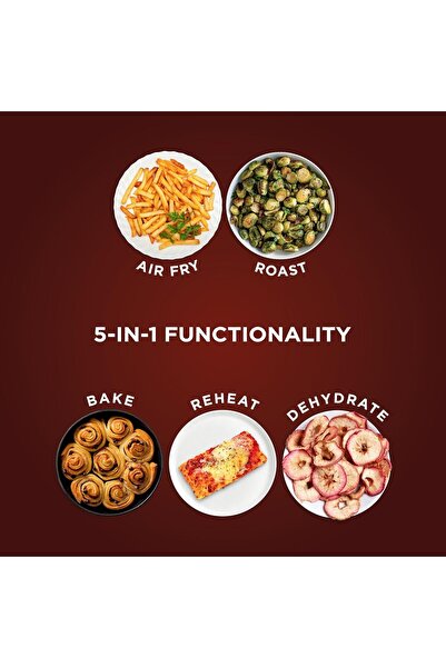 NINJA Air Fryer AF101, 4-Quart, 4-in-1 (Air Fry, Roast, Reheat, Dehydrate), Grey