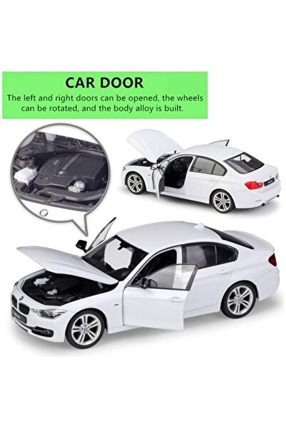 OYUNCAKSAHİLİ Bmw 335i Metal Araba Diecast Koleksiyon Demir Çekbırak Model 33...