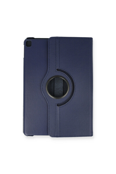 ceppark Newface iPad Pro 11 (2024) Case 360 Tablet Leather Case - Navy Blue