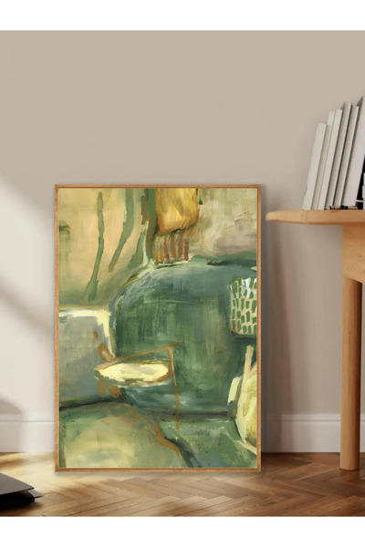 Tuba Decor Tablo dintr-o singură bucată cu rame din lemn pentru sufragerie, s...