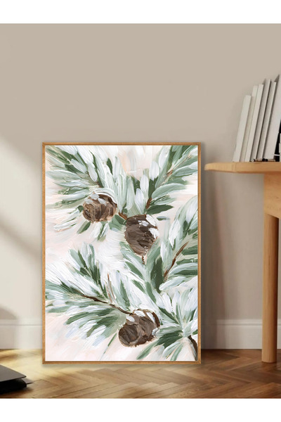 Tuba Decor Tablo dintr-o singură bucată cu rame din lemn pentru sufragerie, s...