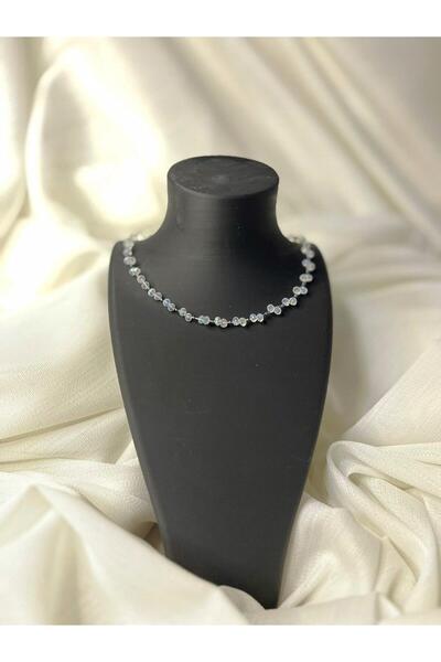 Auster Kristal Boncuk Tasarım Kolye