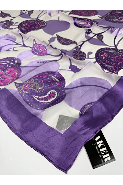 Aker Devore Scarf - Silk and Viscose Blend Summer Scarf -4688718 394