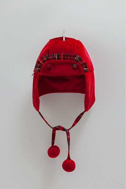 Caramell Baby Girl Velvet Christmas Red Hat