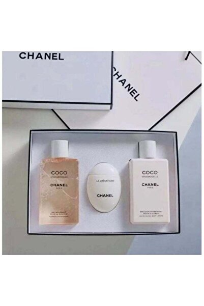 Chanel مجموعة - كريم لليدين ولوشن للجسم وجل استحمام للنساء