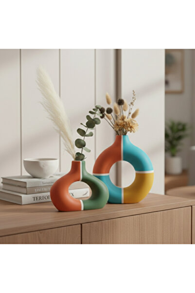 LUNİVAA HOME مجموعة ديكور منزلية بنمط هندسي على الطراز البوهيمي للمنزل والمكت...