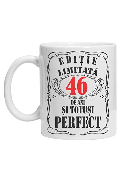 CRD PRINT Personalized mug with text 'limited edition', 46 years, CRD PRINT, 330ml, white