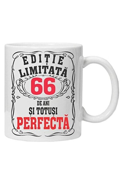 CRD PRINT Personalized mug 'limited edition - perfect', 66 years, CRD PRINT, 330ml, white