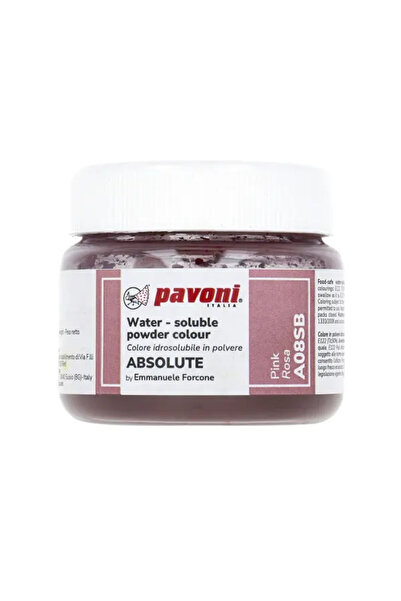 Pavoni Pudra alimentara hidrosolubila roz, Absolute by Emmanuele Forcone, fara E171, 50 g