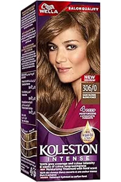 Wella كريم كولستون لصبغ الشعر المكثف أشقر غامق 306/0