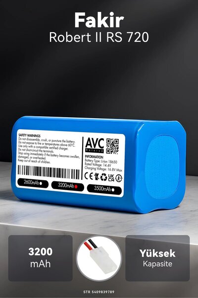 Fakir Robert II RS 720 3200mAh Robot Süpürge Bataryası – Çok Katmanlı Koruma Teknolojisi