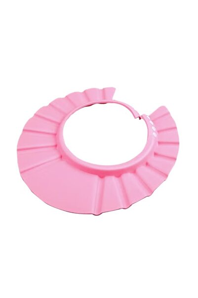 Generic Baby shower shield, pink, adjustable, protects eyes from water and soap