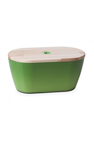Omada Food boxes --- Green bread box 34x19x17 cm - Woody