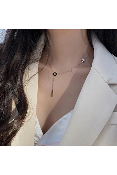 staınless steel Necklace with the Word Love (Gold)