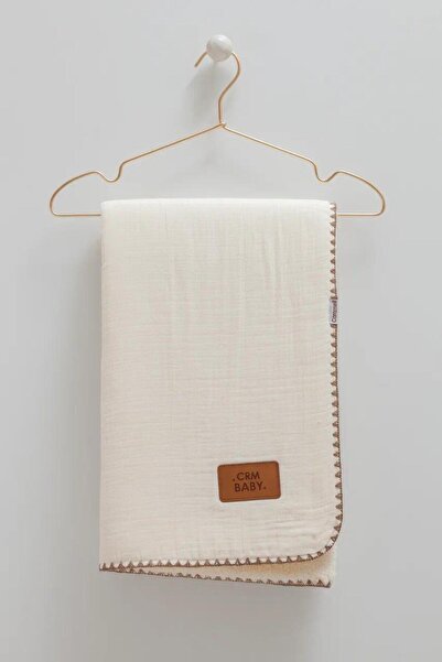 Caramell Welsoft & Muslin 100% Cotton Double-Sided Baby Blanket 80X90